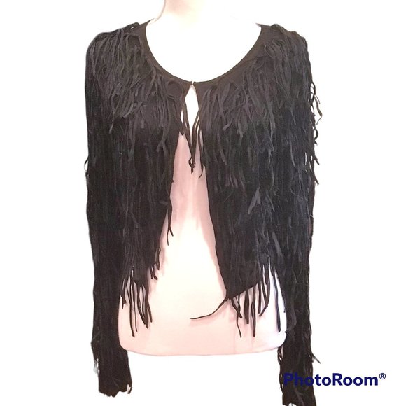 NWT - INC International Concepts Women's Fringe Jacket - Picture 2 of 8